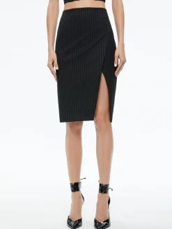 BRESLIN CORSET TOP + SIOBHAN FRONT WRAP MIDI SKIRT