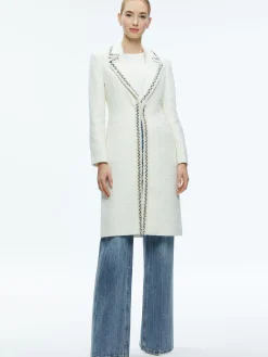 BRET EMBELLISHED LONG BLAZER