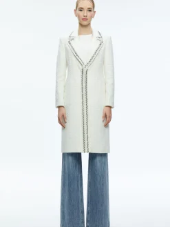 BRET EMBELLISHED LONG BLAZER