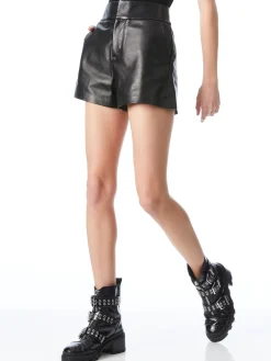 CADY HIGH WAISTED LEATHER SHORT