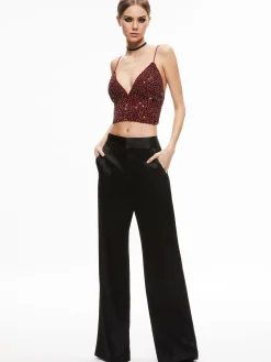 CARLI CRYSTAL EMBELLISHED BRA TOP
