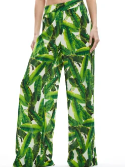 CARLI TIE BACK BRA TOP + RUSSELL HIGH WAISTED SMOCKED WAISTBAND PANT