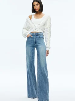 CASILDA FAUX FUR CROPPED CARDIGAN