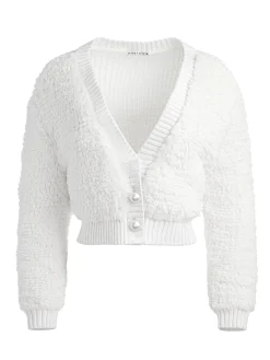 CASILDA FAUX FUR CROPPED CARDIGAN