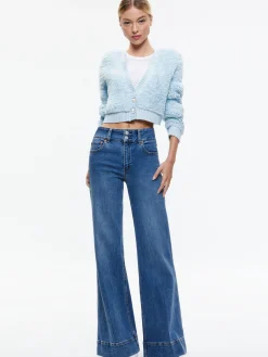 CASILDA FAUX FUR CROPPED CARDIGAN