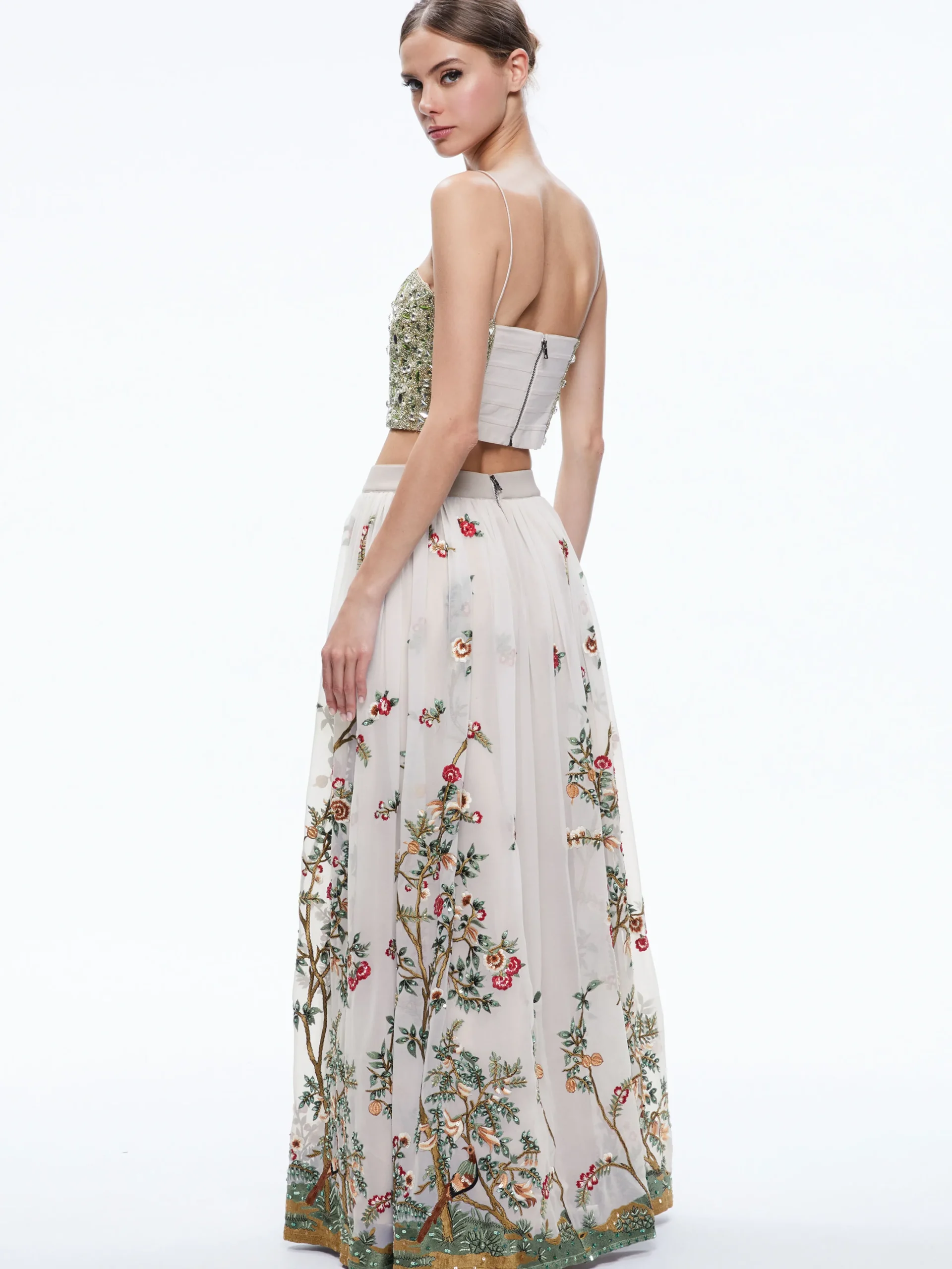 CATRINA EMBELLISHED GOWN MAXI SKIRT