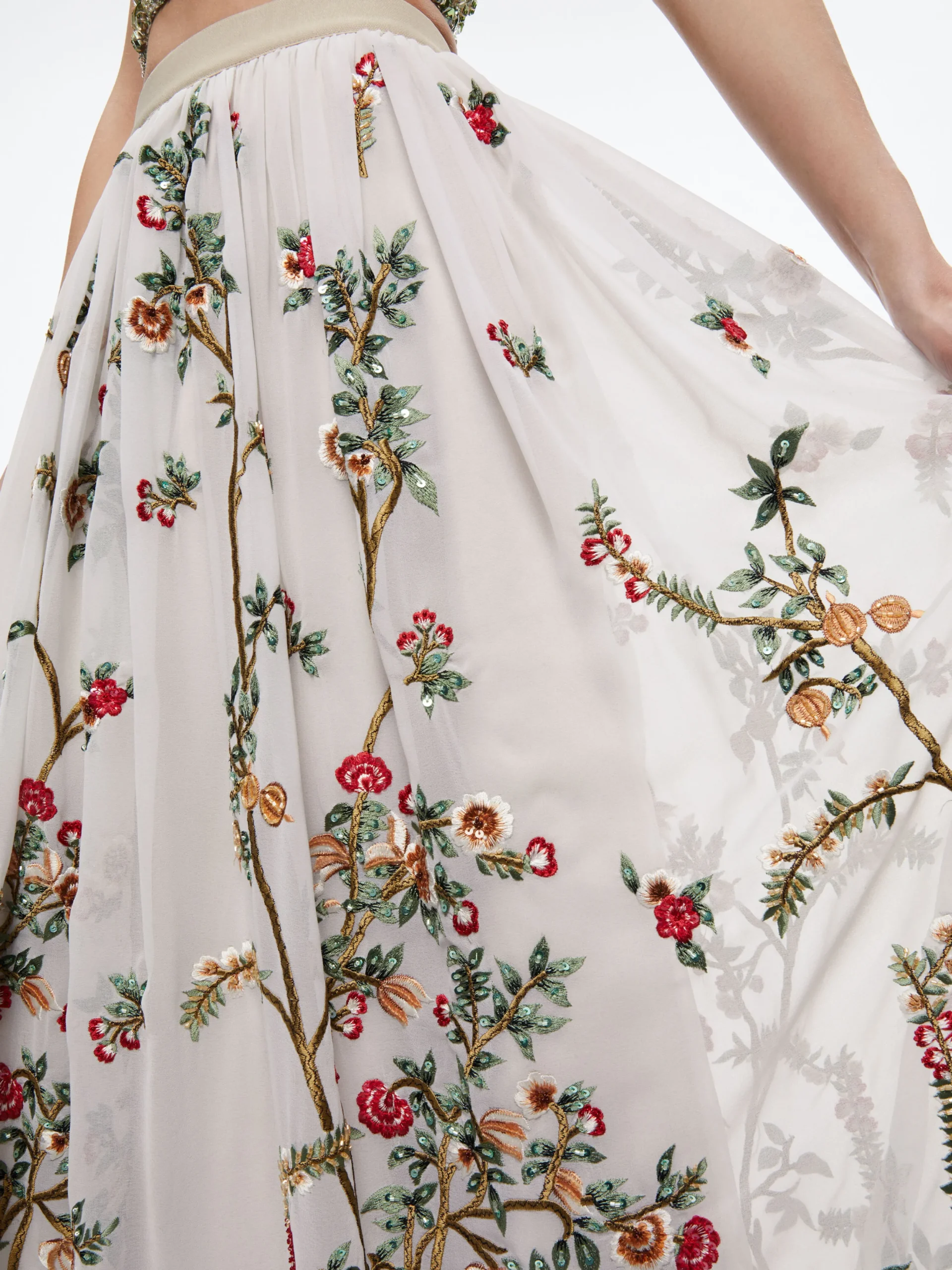 CATRINA EMBELLISHED GOWN MAXI SKIRT