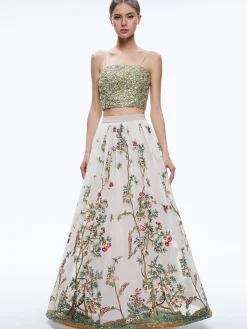 CATRINA EMBELLISHED GOWN MAXI SKIRT