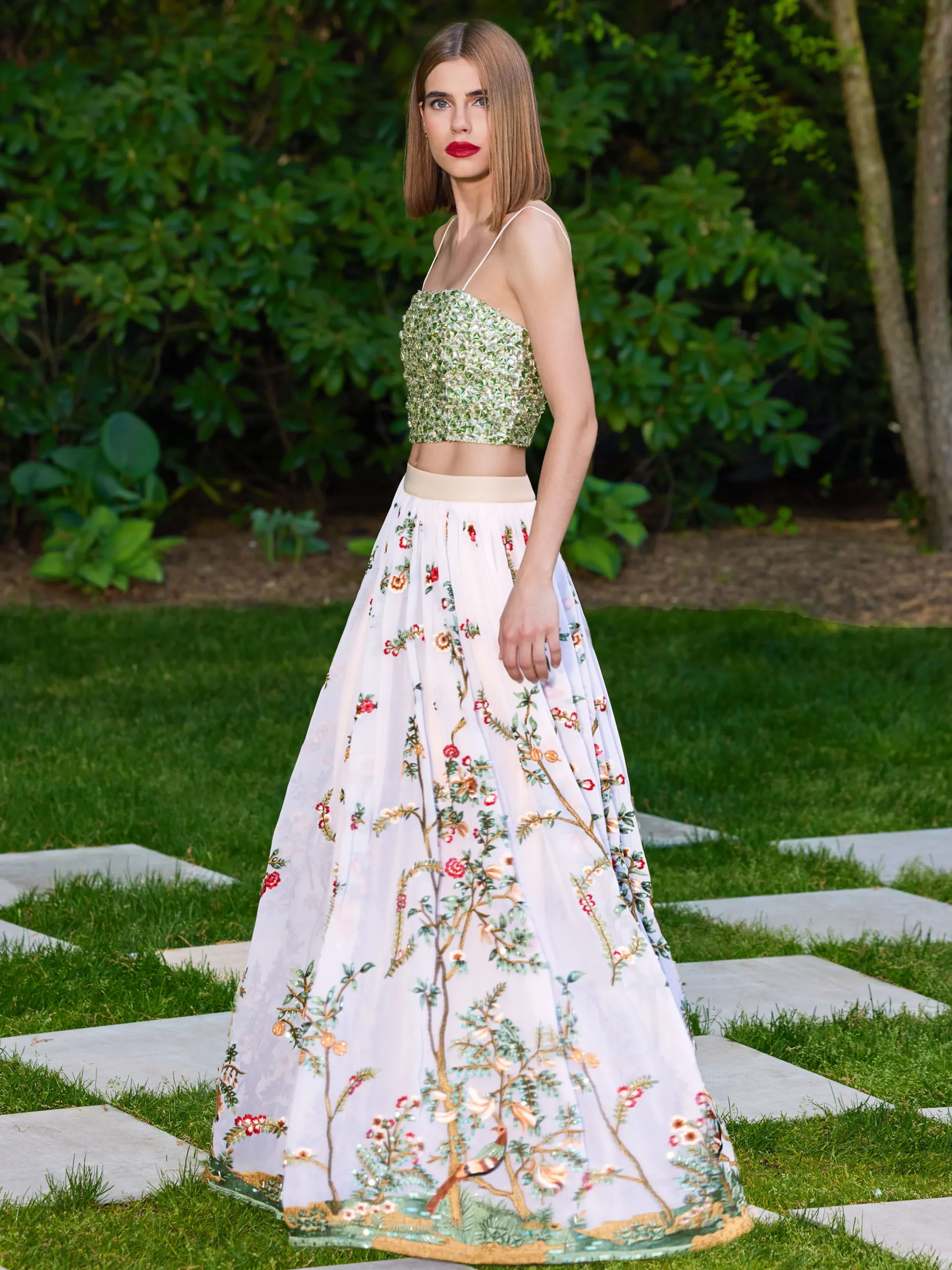 CATRINA EMBELLISHED GOWN MAXI SKIRT