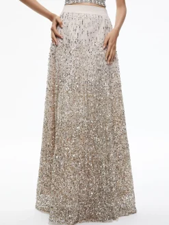 CATRINA SEQUIN EMBELLISHED GOWN SKIRT