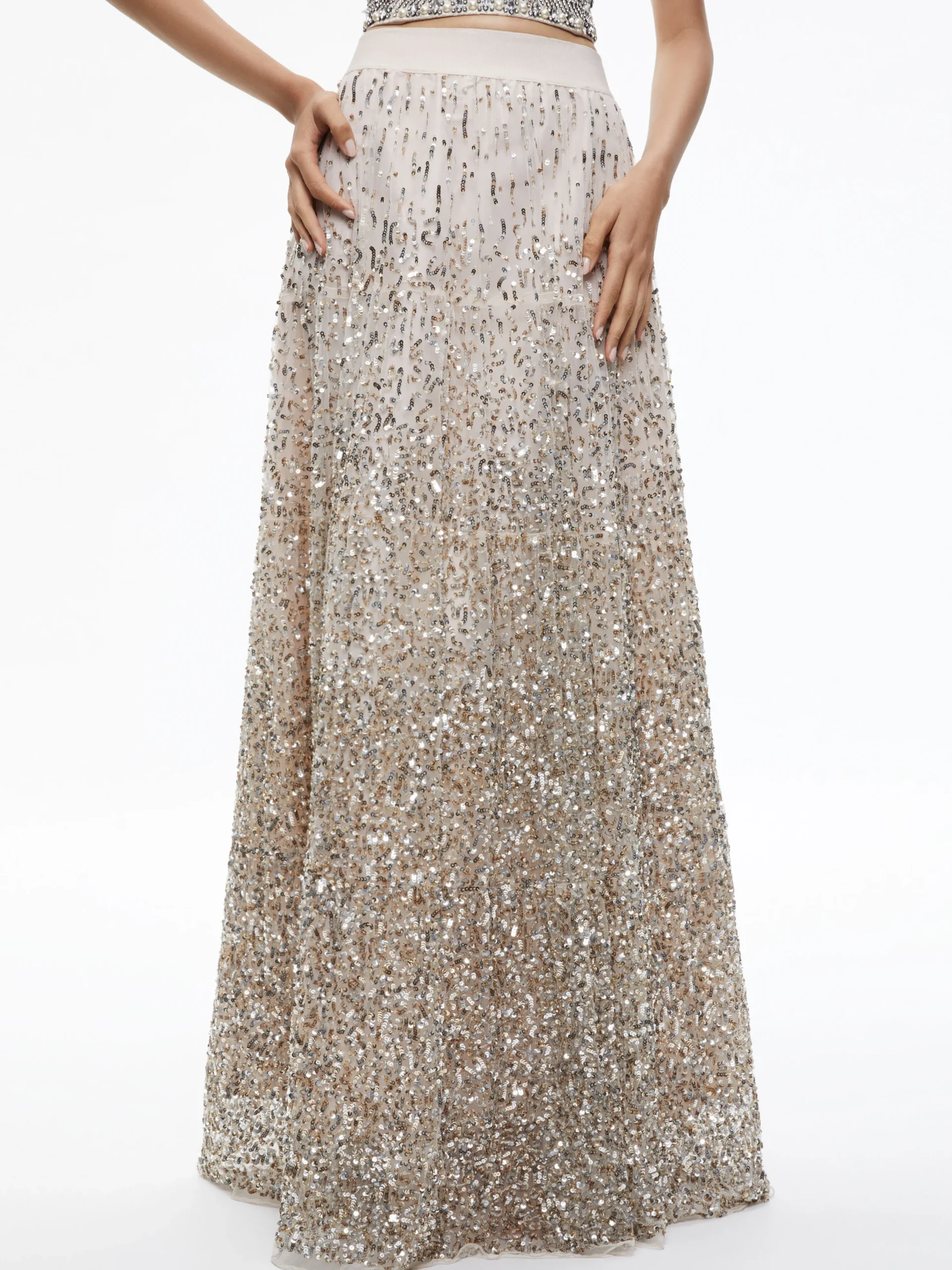 CATRINA SEQUIN EMBELLISHED GOWN SKIRT