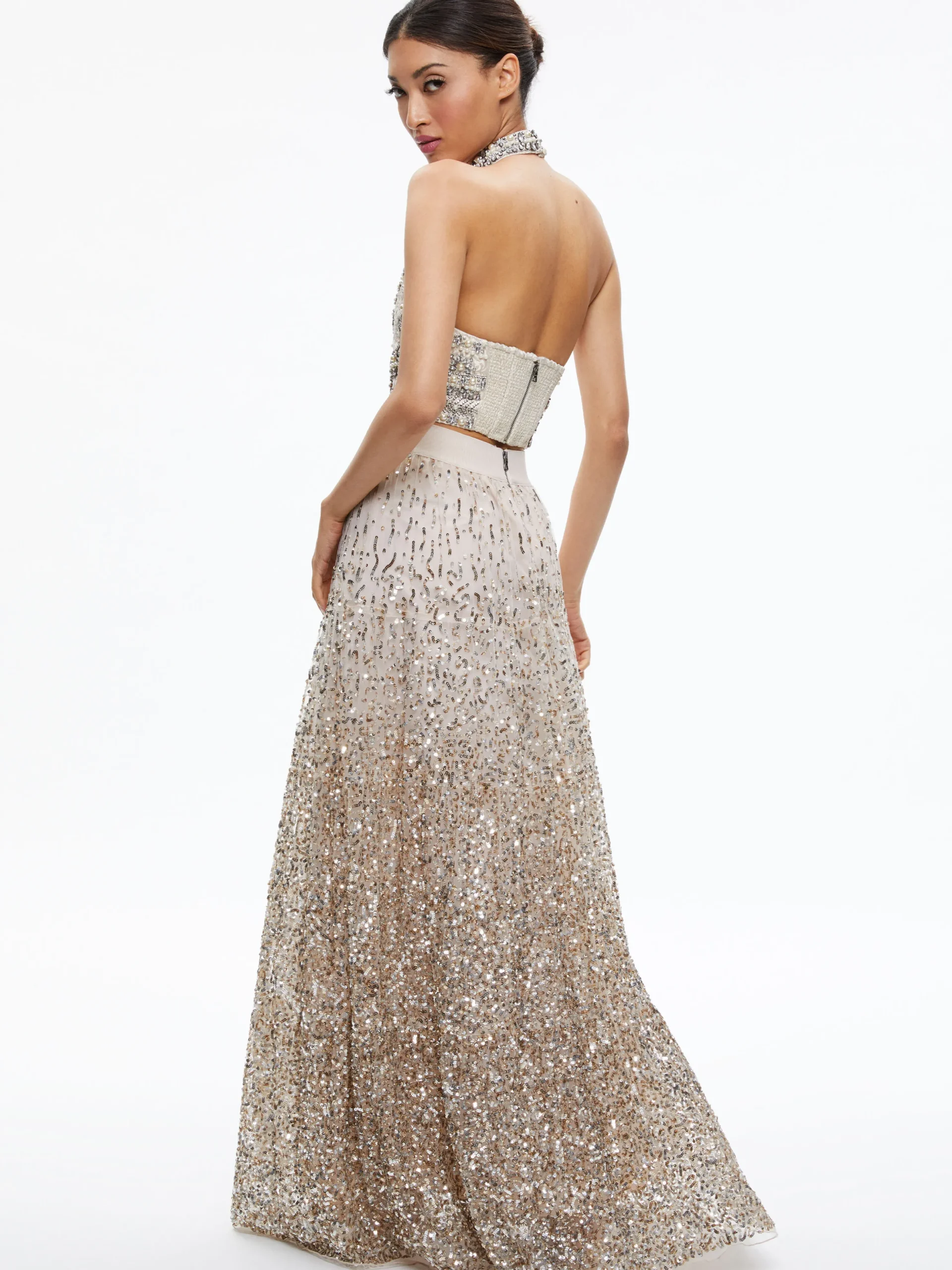 CATRINA SEQUIN EMBELLISHED GOWN SKIRT