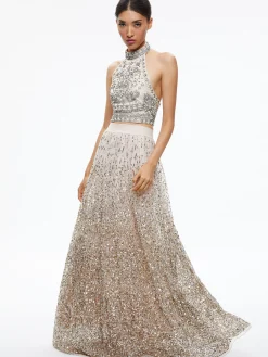 CATRINA SEQUIN EMBELLISHED GOWN SKIRT
