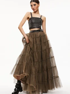 CERESI CHAIN STRAP STUDDED TOP