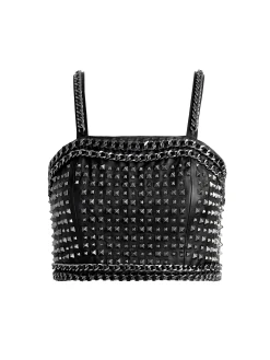 CERESI CHAIN STRAP STUDDED TOP