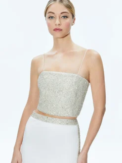 CERESI EMBELLISHED CROP TOP + MARILYNN EMBELLISHED MAXI SKIRT