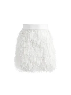 CERESI FEATHER TOP + CINA FEATHER MINI SKIRT