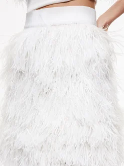 CERESI FEATHER TOP + CINA FEATHER MINI SKIRT