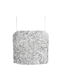 CERESI SEQUIN BANDEAU CROP TOP