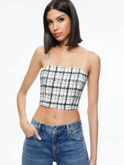CERESI TWEED CROP TOP