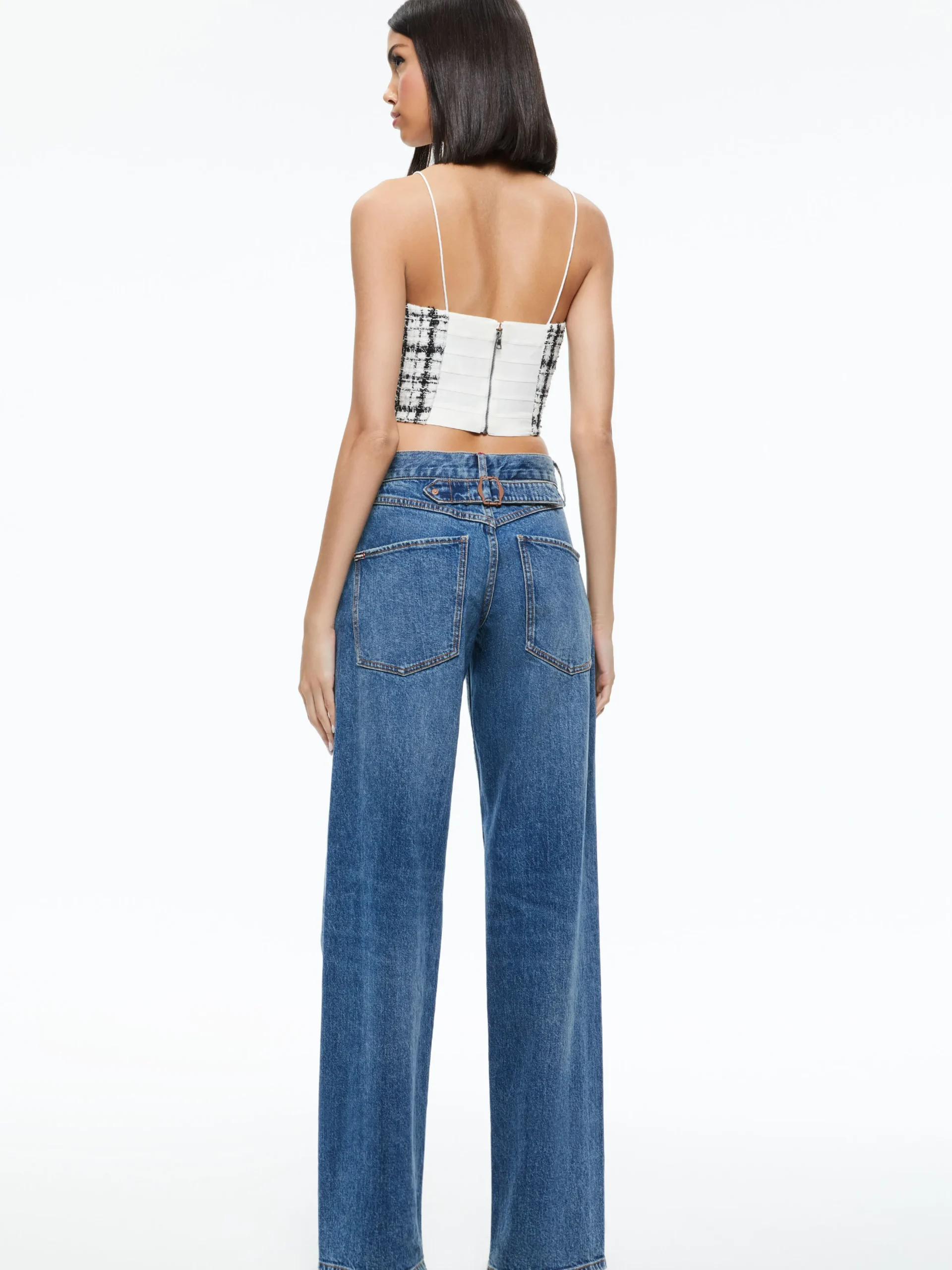 CERESI TWEED CROP TOP