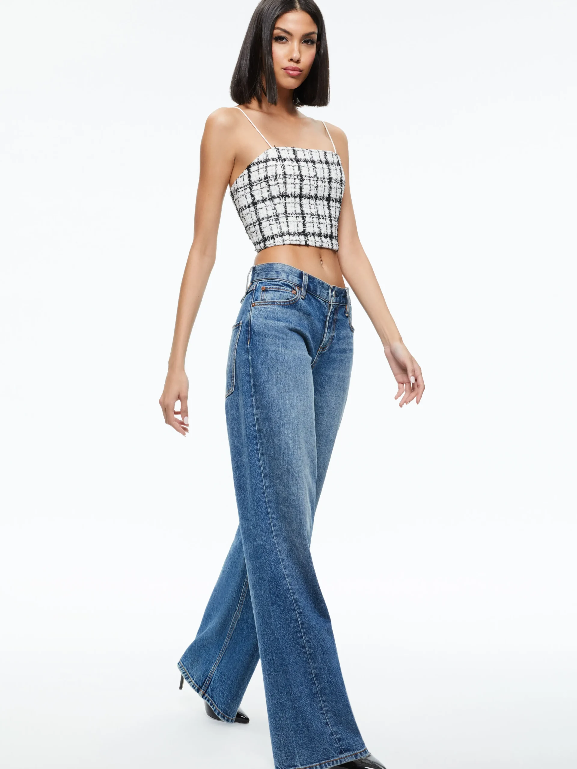 CERESI TWEED CROP TOP