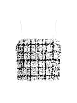 CERESI TWEED CROP TOP