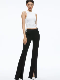 CHRISSY CREWNECK RUCHED CROP TOP