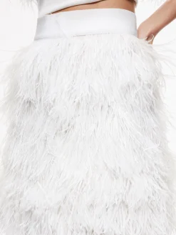 CINA FEATHER MINI SKIRT