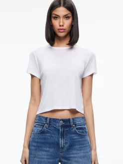 CINDY CLASSIC CROPPED TEE