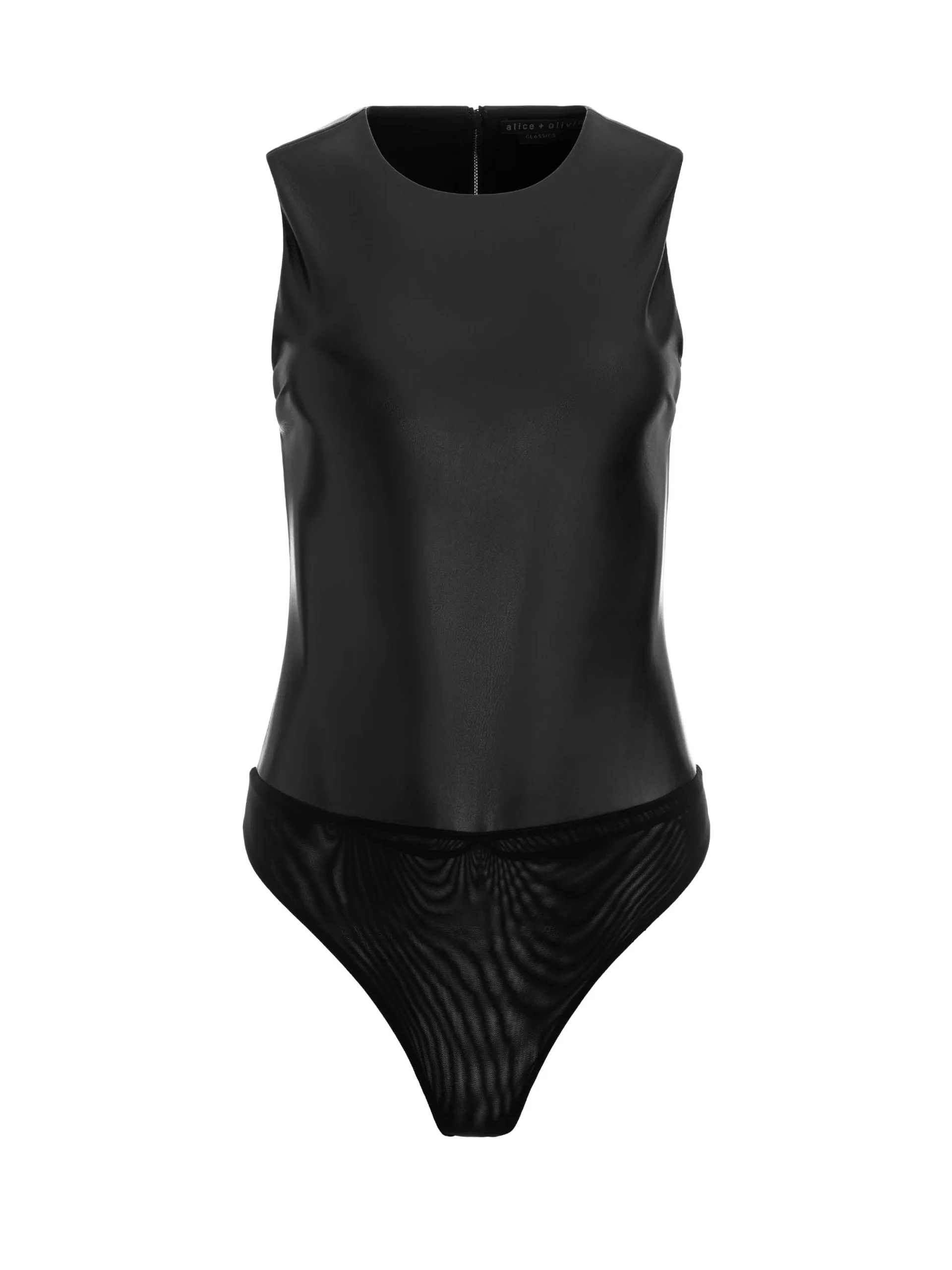CLARINDA VEGAN LEATHER BODYSUIT