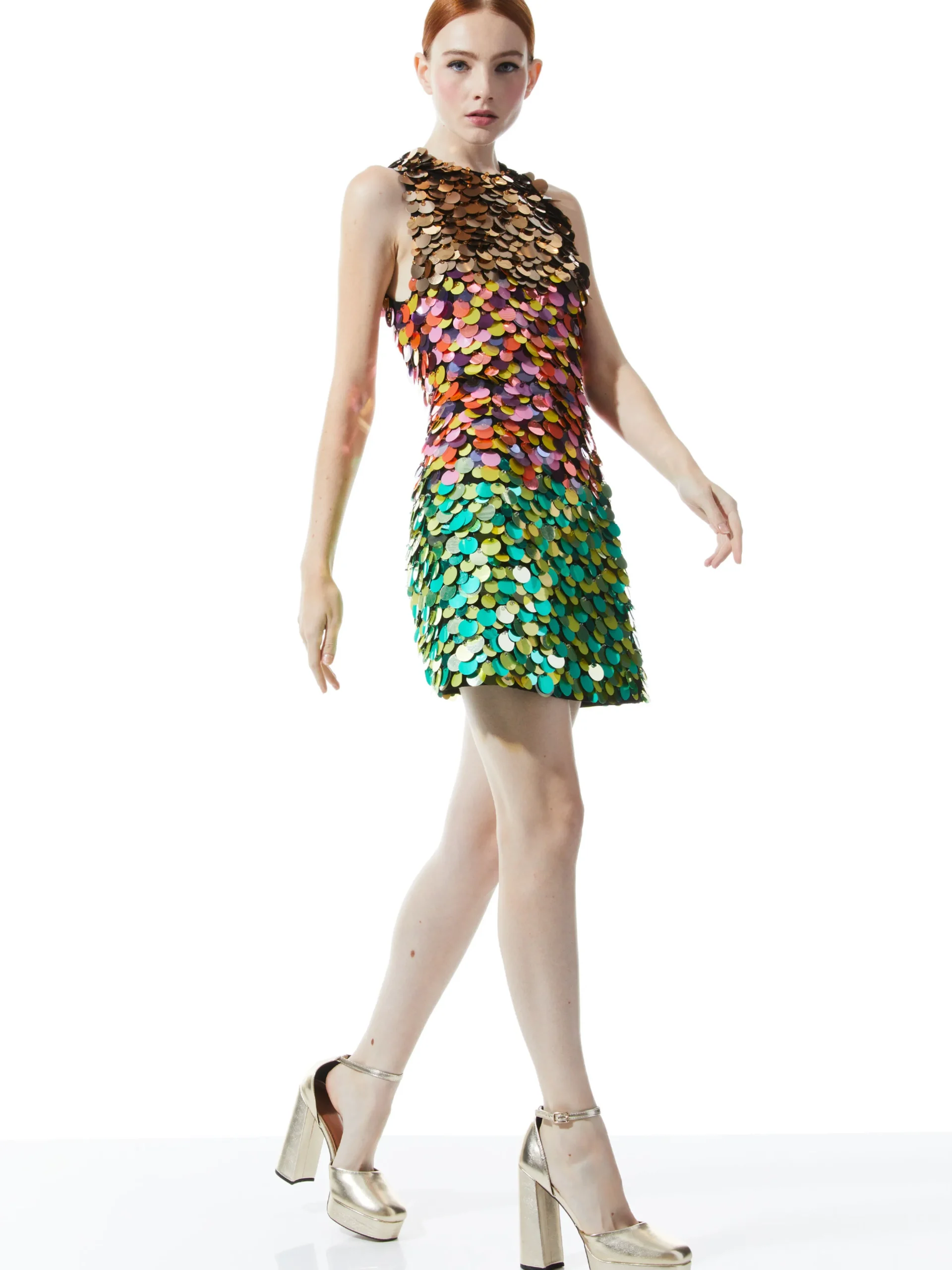 CLYDE EMBELLISHED SHIFT DRESS