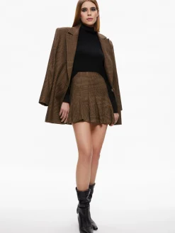 COLLEY NOTCH COLLAR BLAZER + ZONA HIGH WAISTED MINI SKIRT
