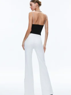 CORAL CRYSTAL STRAP COWL NECK TOP