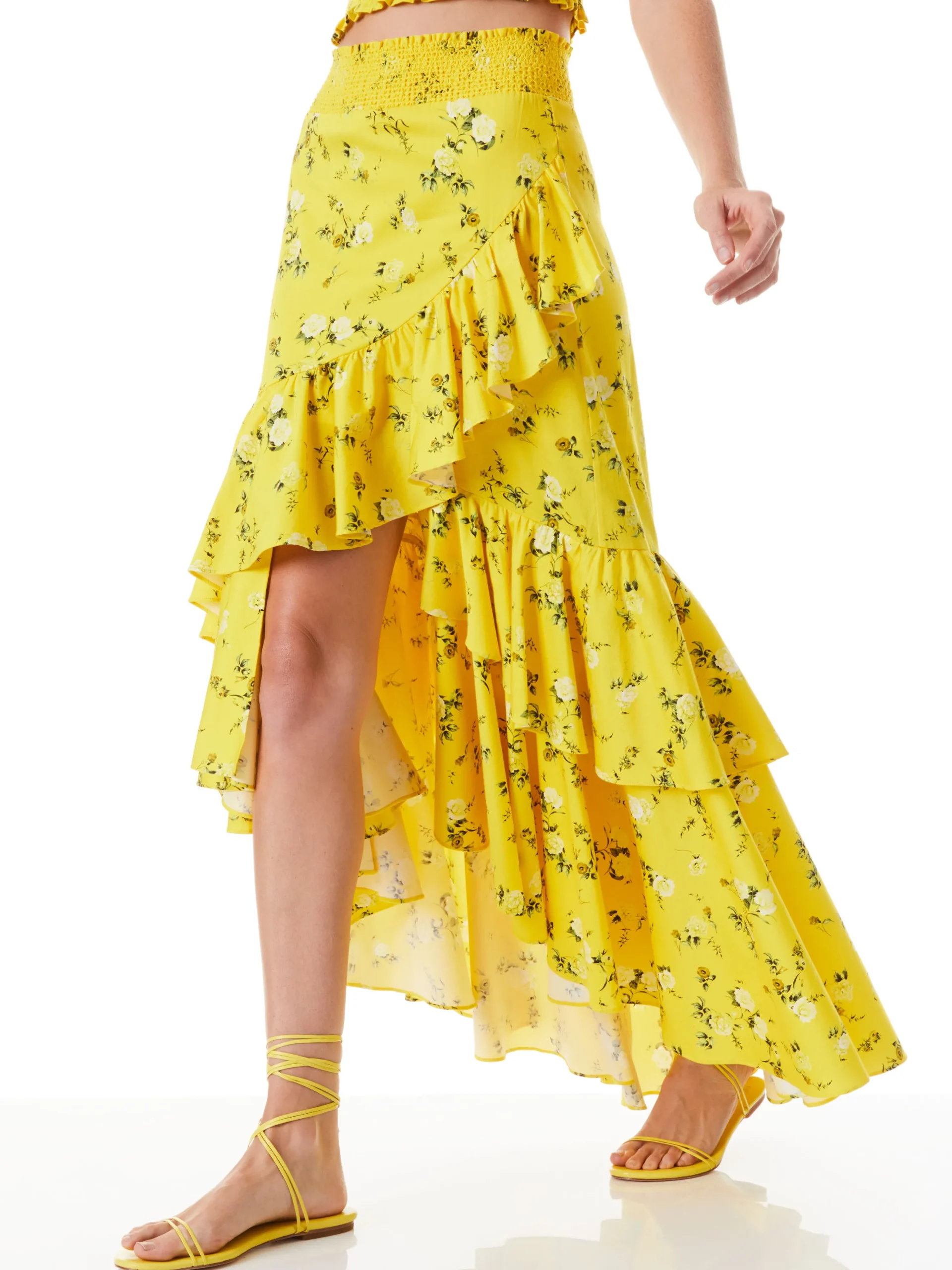 CRISTINA WRAP RUFFLE SKIRT