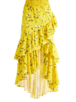 CRISTINA WRAP RUFFLE SKIRT