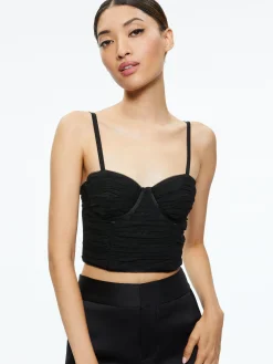 DAMIA RUCHED BUSTIER TOP
