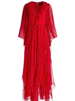 DAY SUNBURST SLEEVE MAXI DRESS