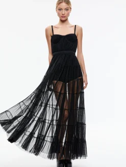 DEENA PLEATED MAXI DRESS WITH HOT PANT