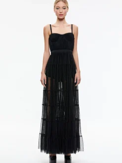 DEENA PLEATED MAXI DRESS WITH HOT PANT