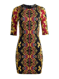 DELORA FITTED CREW NECK DRESS