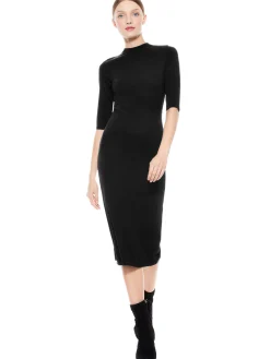 DELORA FITTED MIDI DRESS