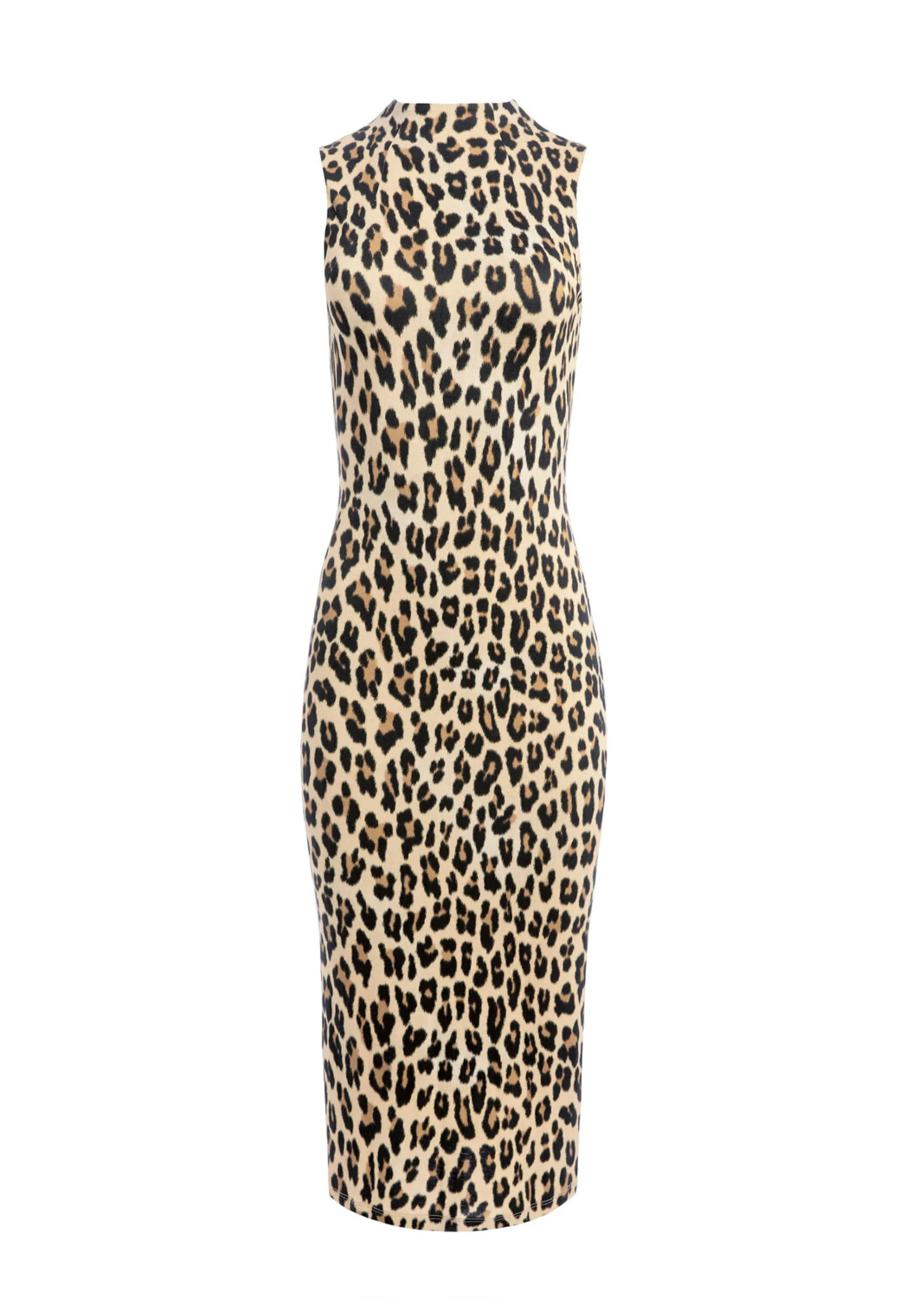 DELORA FITTED MOCK NECK DRESS