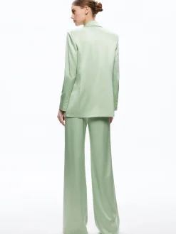 DENNY NOTCH COLLAR BOYFRIEND BLAZER + DEANNA HIGH WAISTED BOOTCUT PANT