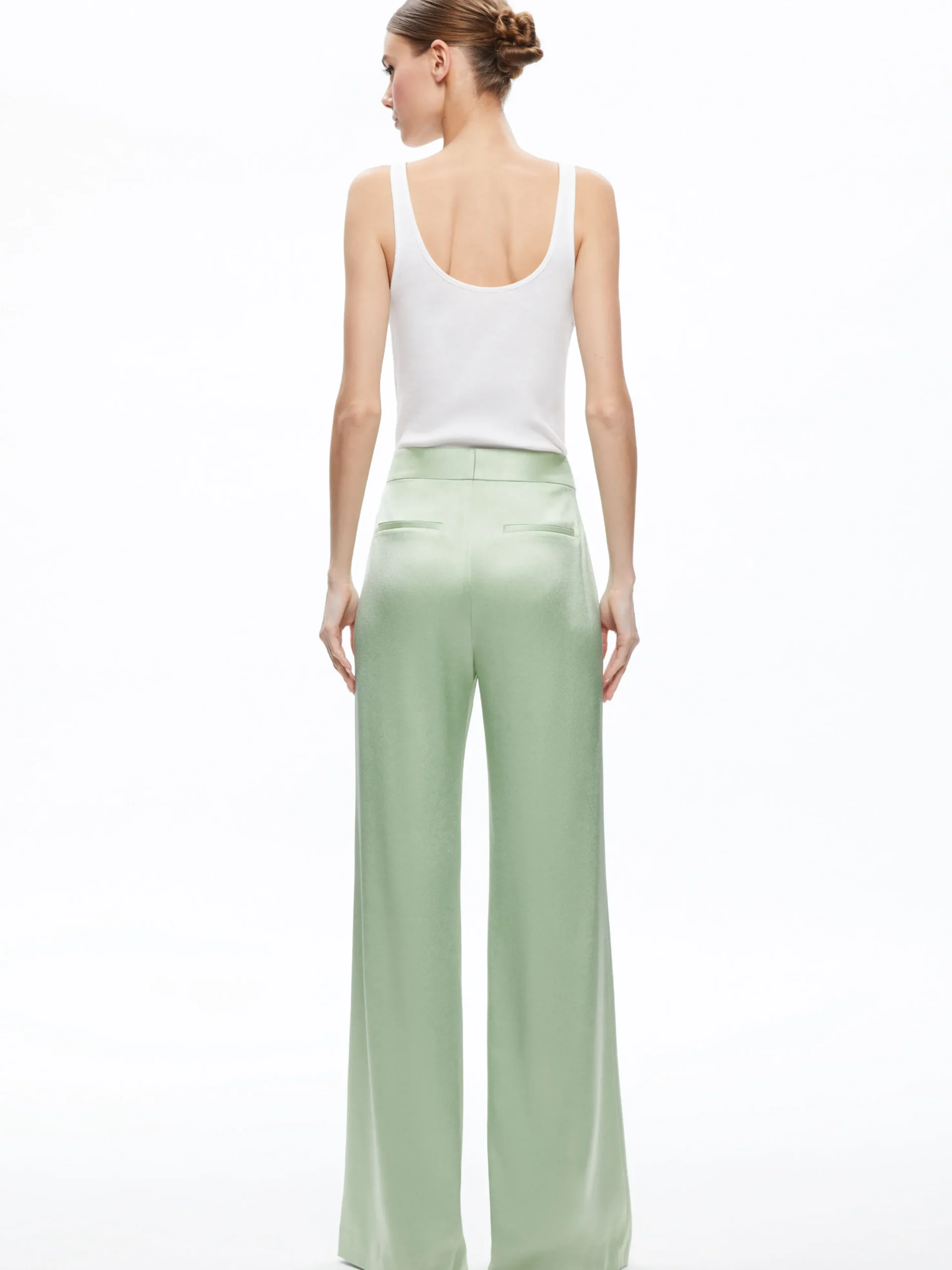 DENNY NOTCH COLLAR BOYFRIEND BLAZER + DEANNA HIGH WAISTED BOOTCUT PANT