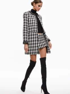DEON TWO-FER TWEED JACKET