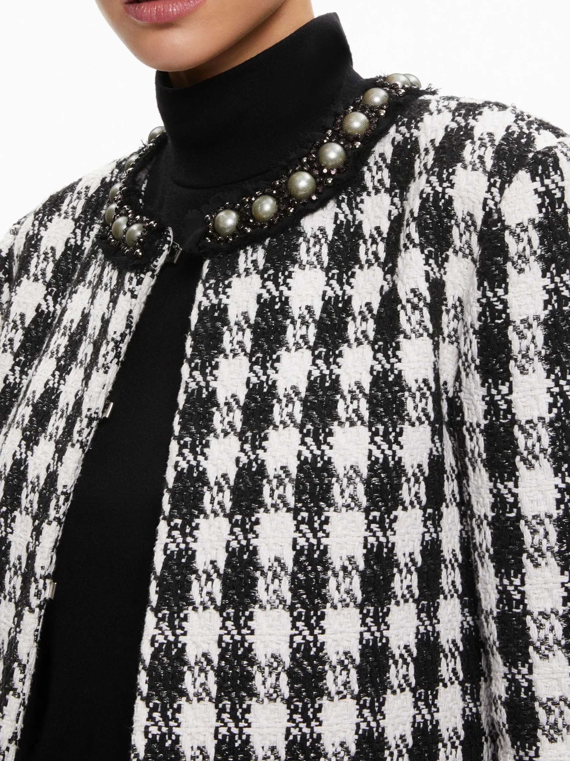 DEON TWO-FER TWEED JACKET