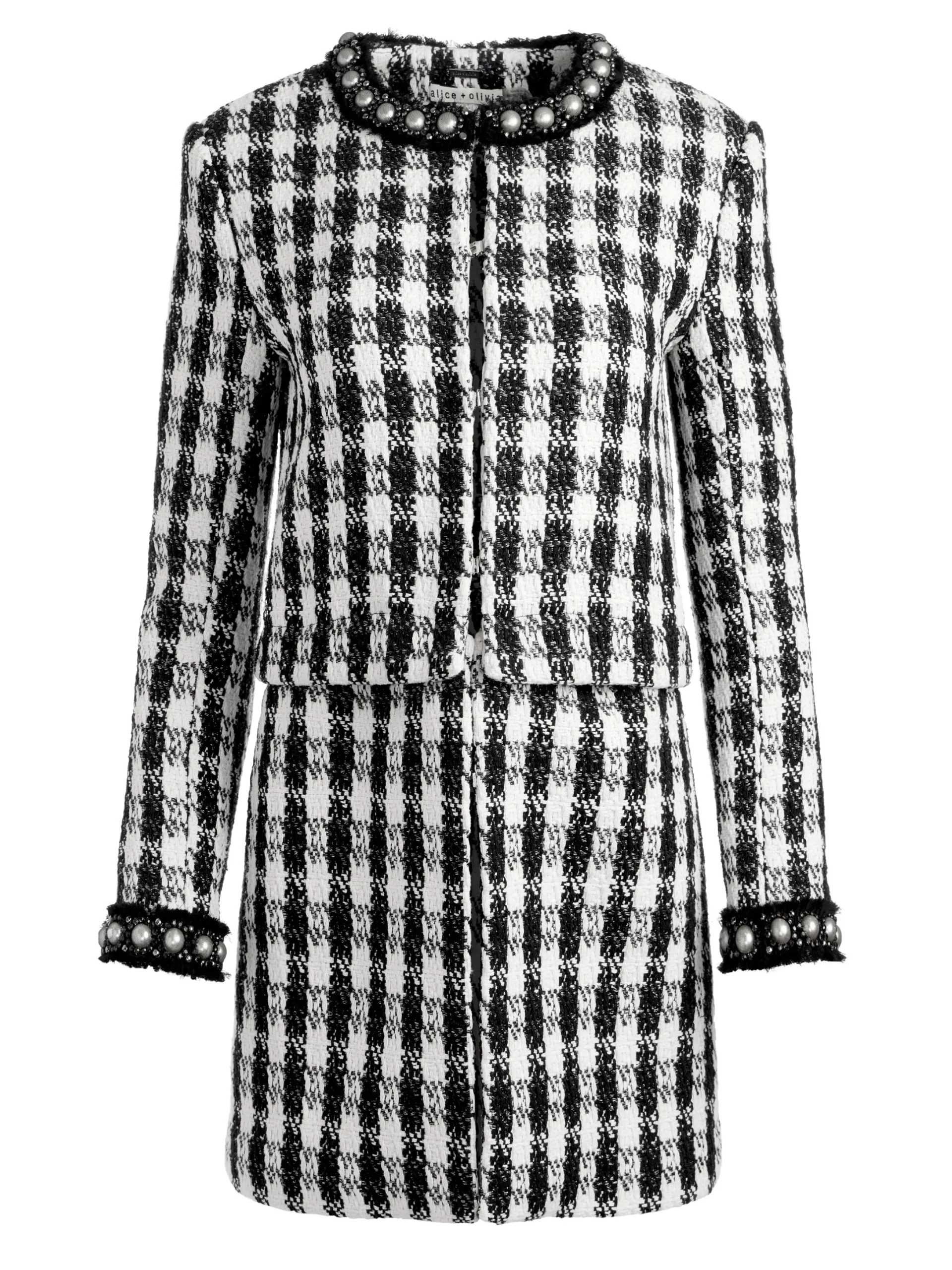 DEON TWO-FER TWEED JACKET