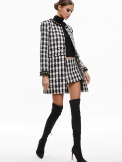 DEON TWO-FER TWEED JACKET + MACE TWEED MINI SKORT