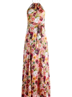 DITA TIE NECK HALTER DRESS